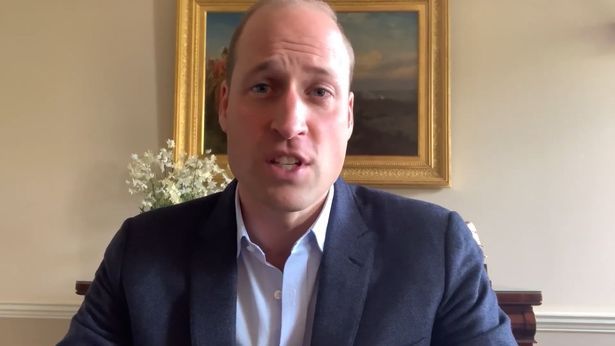 William made no mention of his own experience of the disease as he delivered the pre-recorded message
