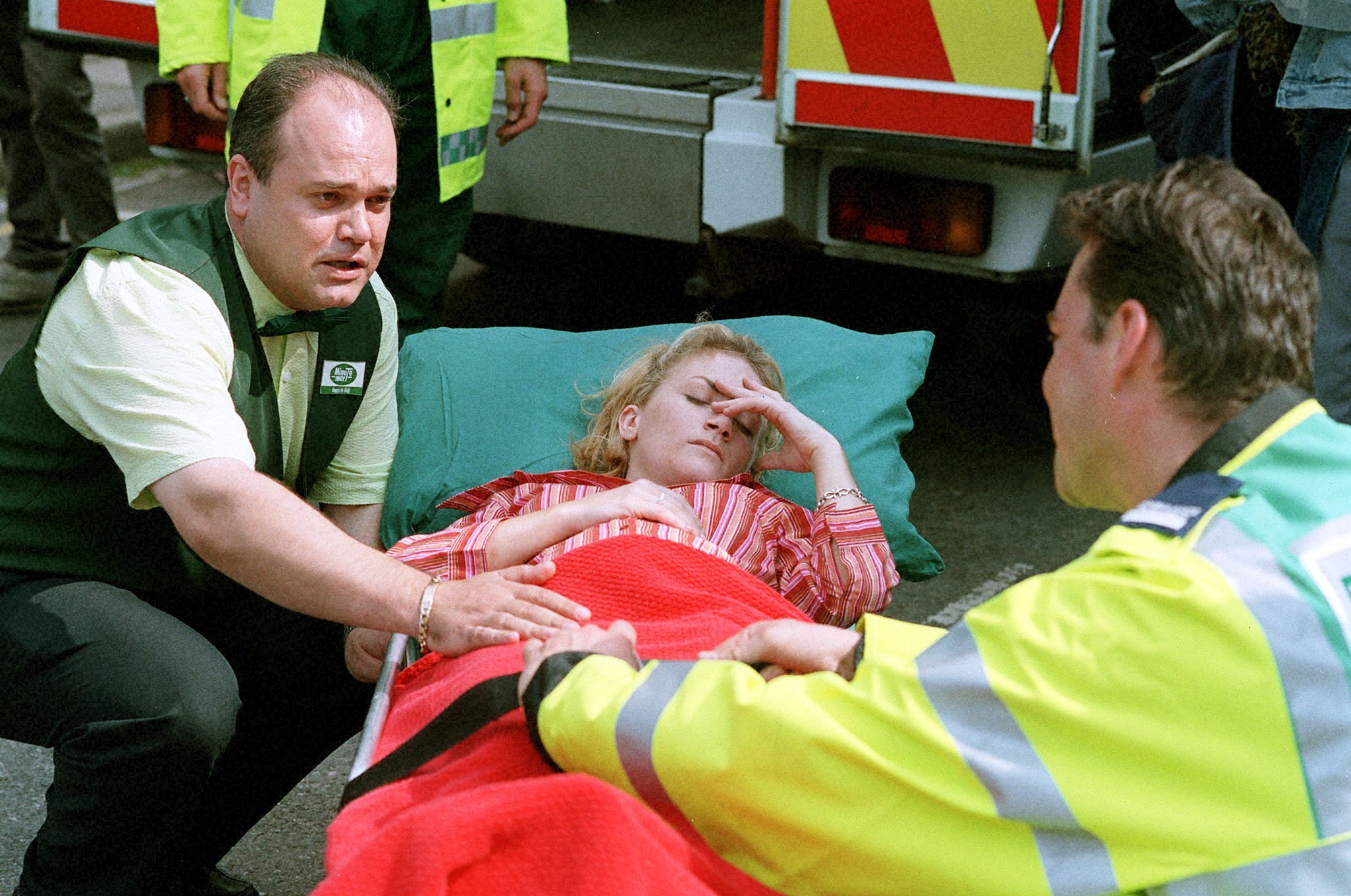 Shaun Williamson as Barry and Lucy Speed as Natalie